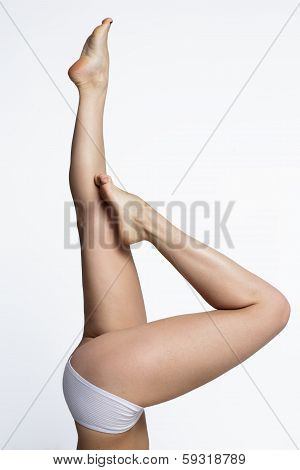 Waxing Woman Smooth Legs