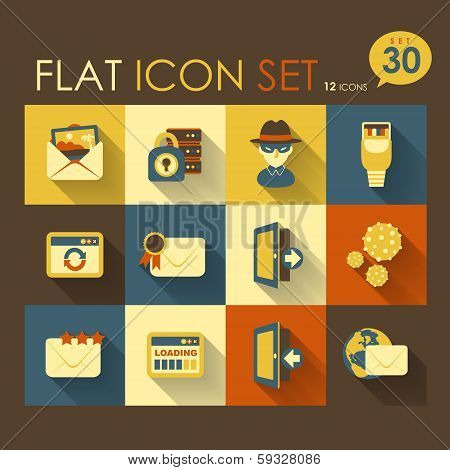Internet & Security Icon Set