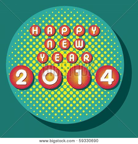 creative happy new year 2014 background
