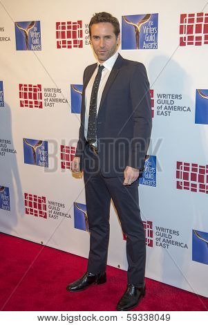 NEW YORK-FEB 1: Model Alessandro Nivola attends the 66th Annual Writers Guild Awards Ceremony at the Edison Ballroom on February 1, 2014 in New York City.