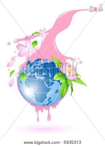 blomstrende planet