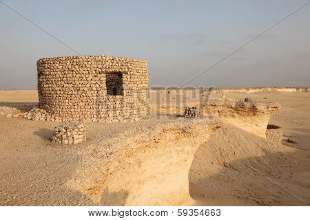 Fort In The Desert Of Qatar