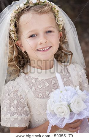 Gril Holy Communion