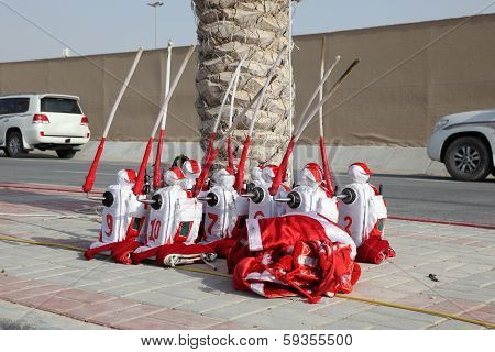 Jockey Robots At The Camel Race