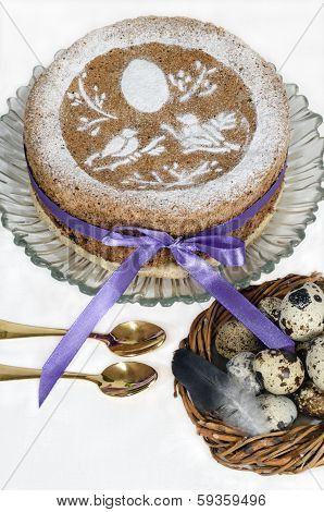 Pie Decorated Traditional Easter Symbol