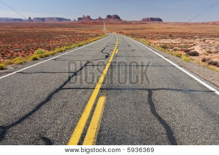 Monument Valley v Utahu, mezistátní 163, Usa
