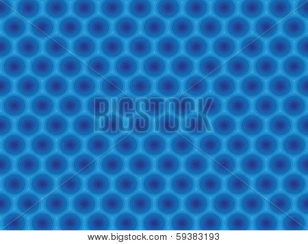 Blue circular hypnotic pattern