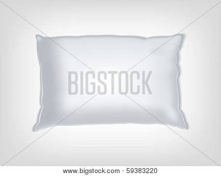 Clean white pillow mockup