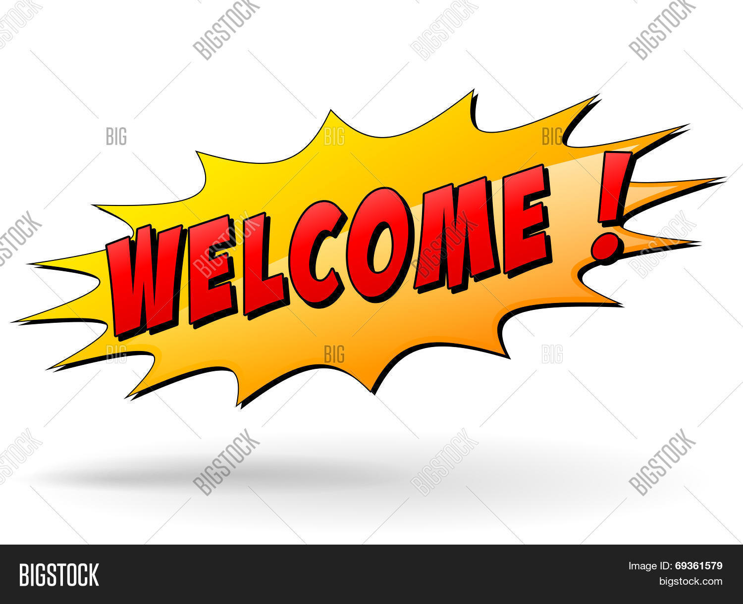 Vector Welcome Icon Vector & Photo (Free Trial) | Bigstock
