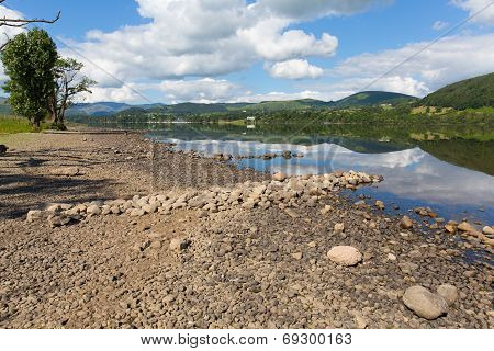 Ullswater from direction of Pooley Bridge Lake District Cumbria England UK