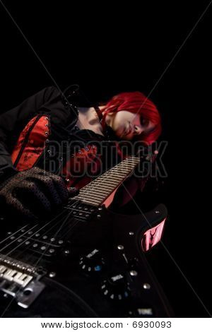 Gotico Guitar Player, inquadratura dal basso
