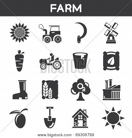 farm and agriculture icons