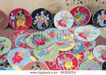 Dashavatara Cards, Artwork, Bishnupur, India