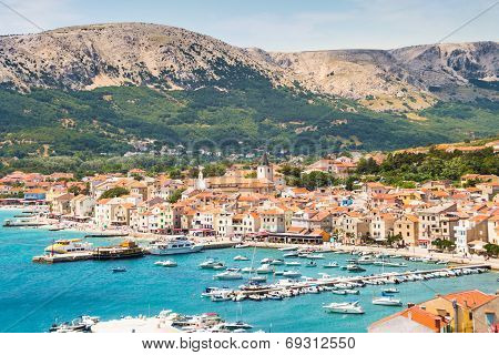 Baska, Krk, Croatia, Europe.