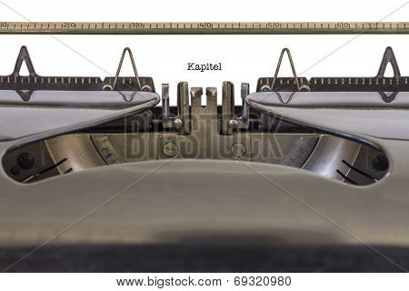 Kapitel On A Typewriter