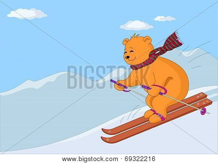 Teddy-bear skies in mountains day