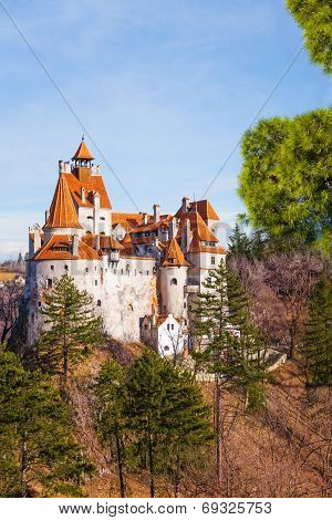 Beautiful view of Bran Castle (Dracula castle)