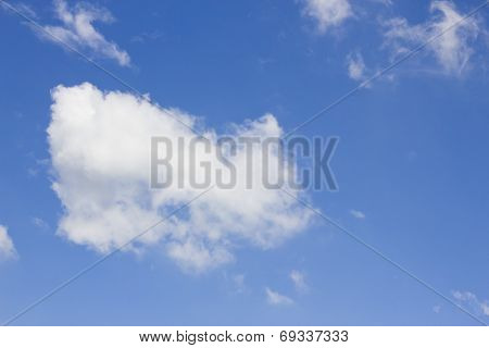 clouds in the blue sky