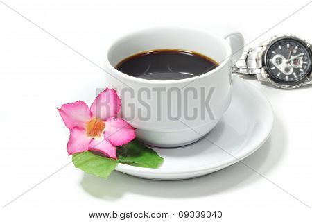 isolated on white background. Coffee cup