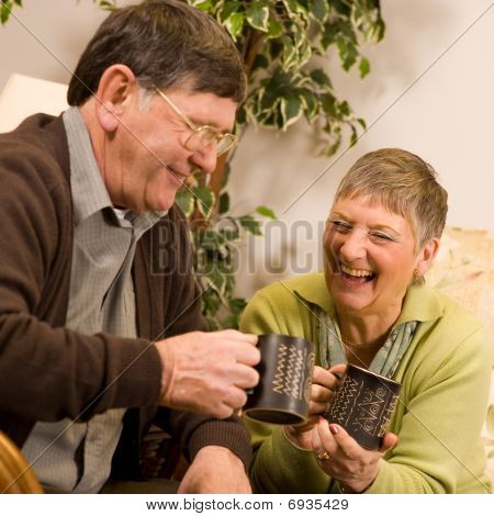 Senior homme et femme Couple détente