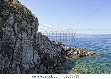 View Of Santangelo In Ischia Island