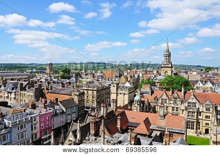 City rooftops, Oxford.