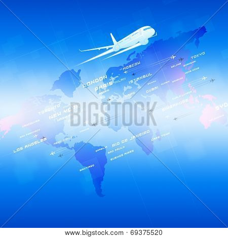 Aviation Blue Background