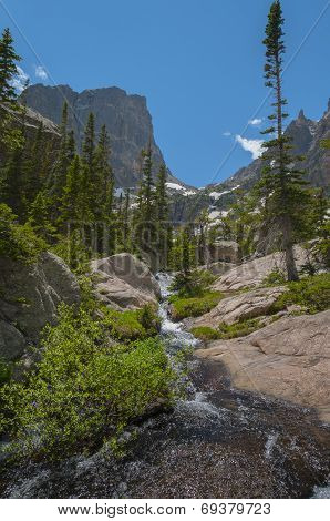 Flattop Mountain And Hallett Peak-colorado Rockies