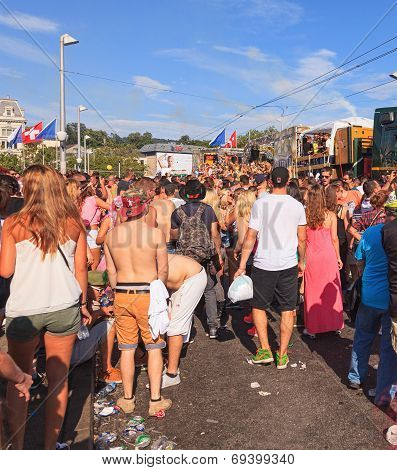 Zurich, The Street Parade Has Begun