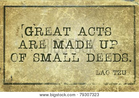 Small Deeds Tzu