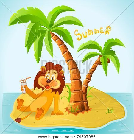 Cartoon lion