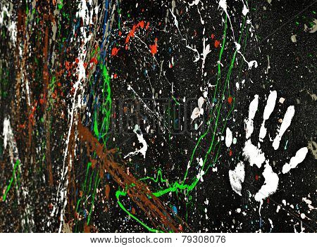 colorful pain art background hdr