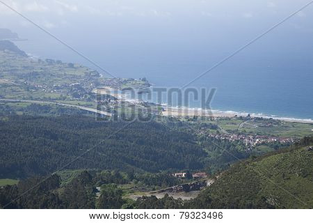 Beaches In Asturias From Top