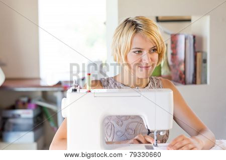 Seamstress at work