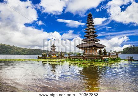 spiritual Bali. Ulun Danu temple in  Bratan lake