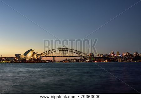 Sydney, Australia - December 29 , 2014 : Opera House And Harbour Bridge