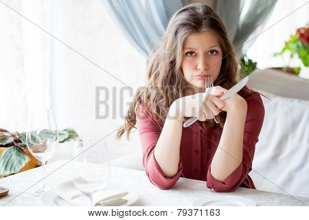 Hungry woman