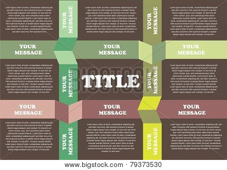 Brown And Green Background Template