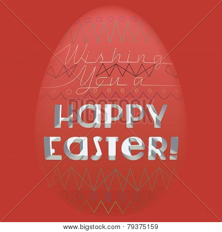 Easter Egg Greeting Card