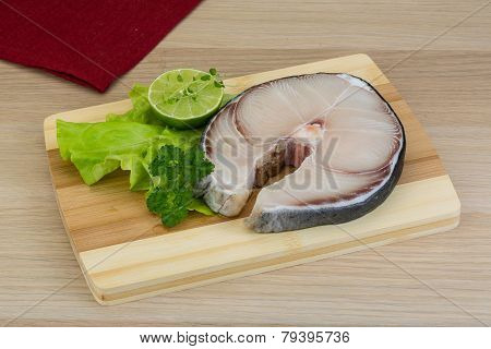 Raw Blue Shark Steak
