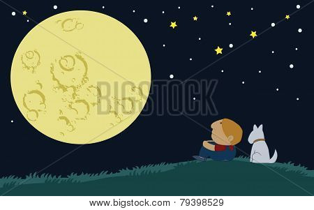 Little Boy And His Friend