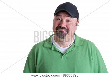 Bearded Adult Man Got Emotional Face