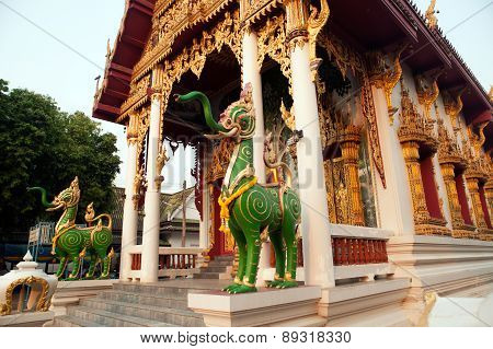 Church On Thai Temple In Thailand.