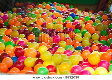 Boules en plastique