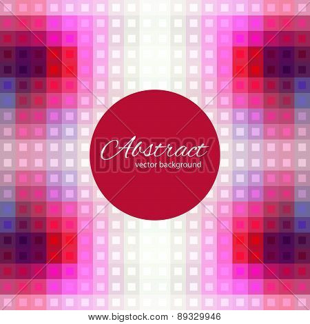 Geometric abstract background. Composition of squares. Mosaic purple .