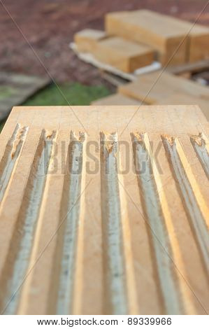 Sandstone Partially Worked By Stone Mason