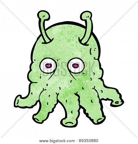 cartoon space alien