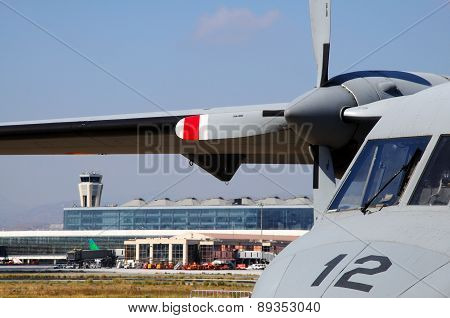 CASA 212 Military Plane, Malaga.