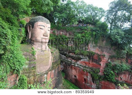 large buddha statue in Leshan Sichuan China