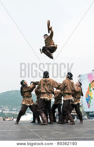 Concert Of Koryak National Dance Ensemble Mengo. Kamchatka, Russia
